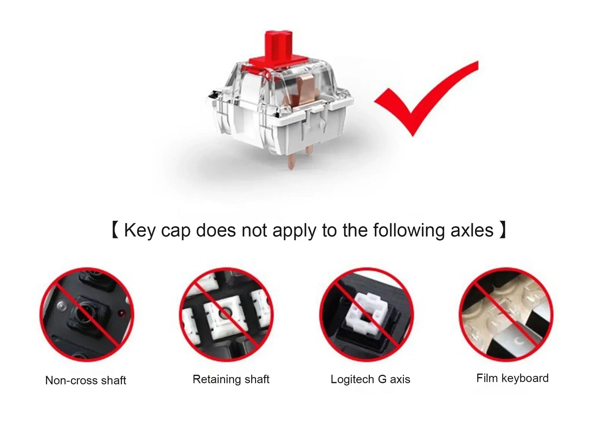 Cherry Profile Keycaps Double-Shot ABS - Underworld White