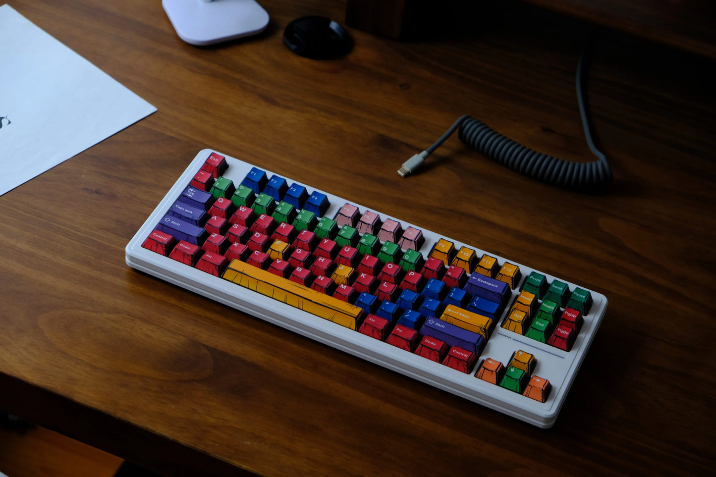 Comic PBT Dye-Sublimation Keycaps - Sunshine
