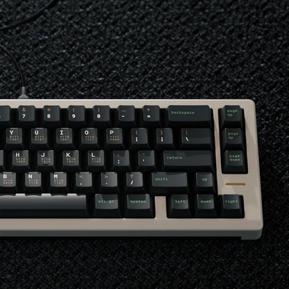 Monochrome Binary Cherry Profile Mechanical Keyboard Keycaps