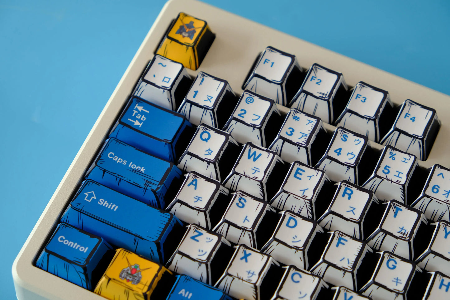 Comic PBT Dye-Sublimation Keycaps - Gundam