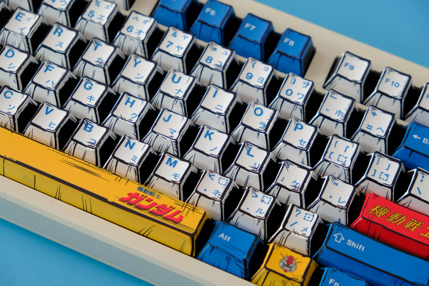 Comic PBT Dye-Sublimation Keycaps - Gundam
