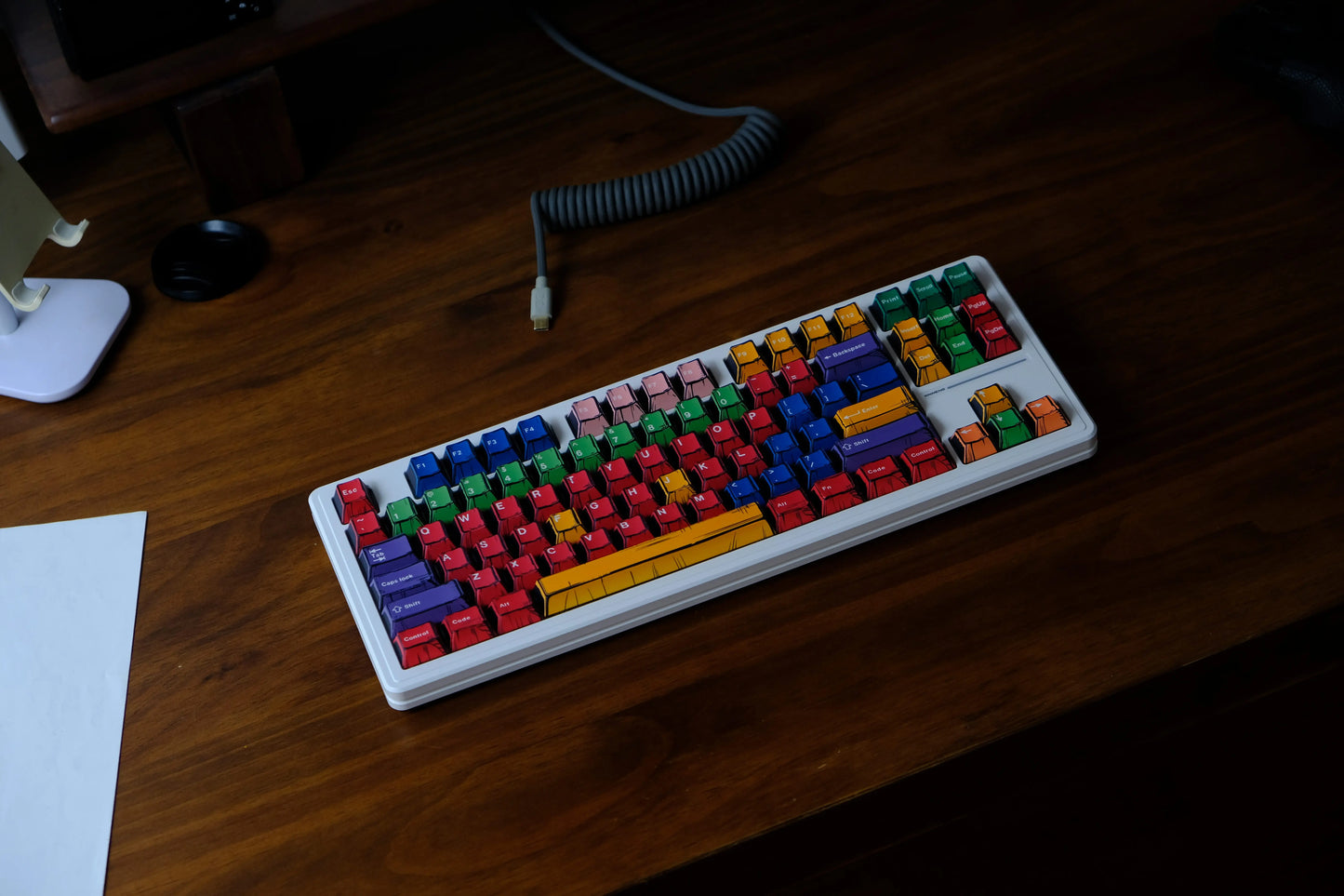 Comic PBT Dye-Sublimation Keycaps - Sunshine