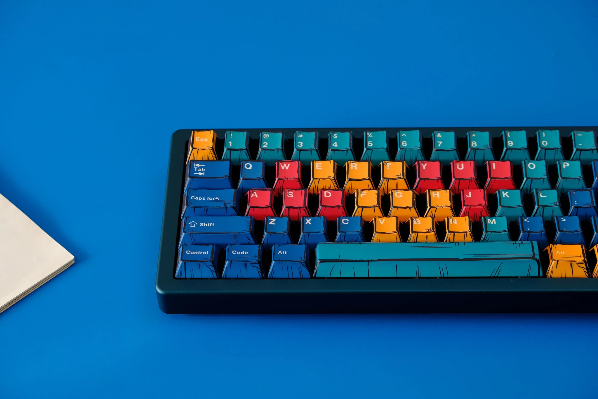 Comic PBT Dye-Sublimation Keycaps - Dusk