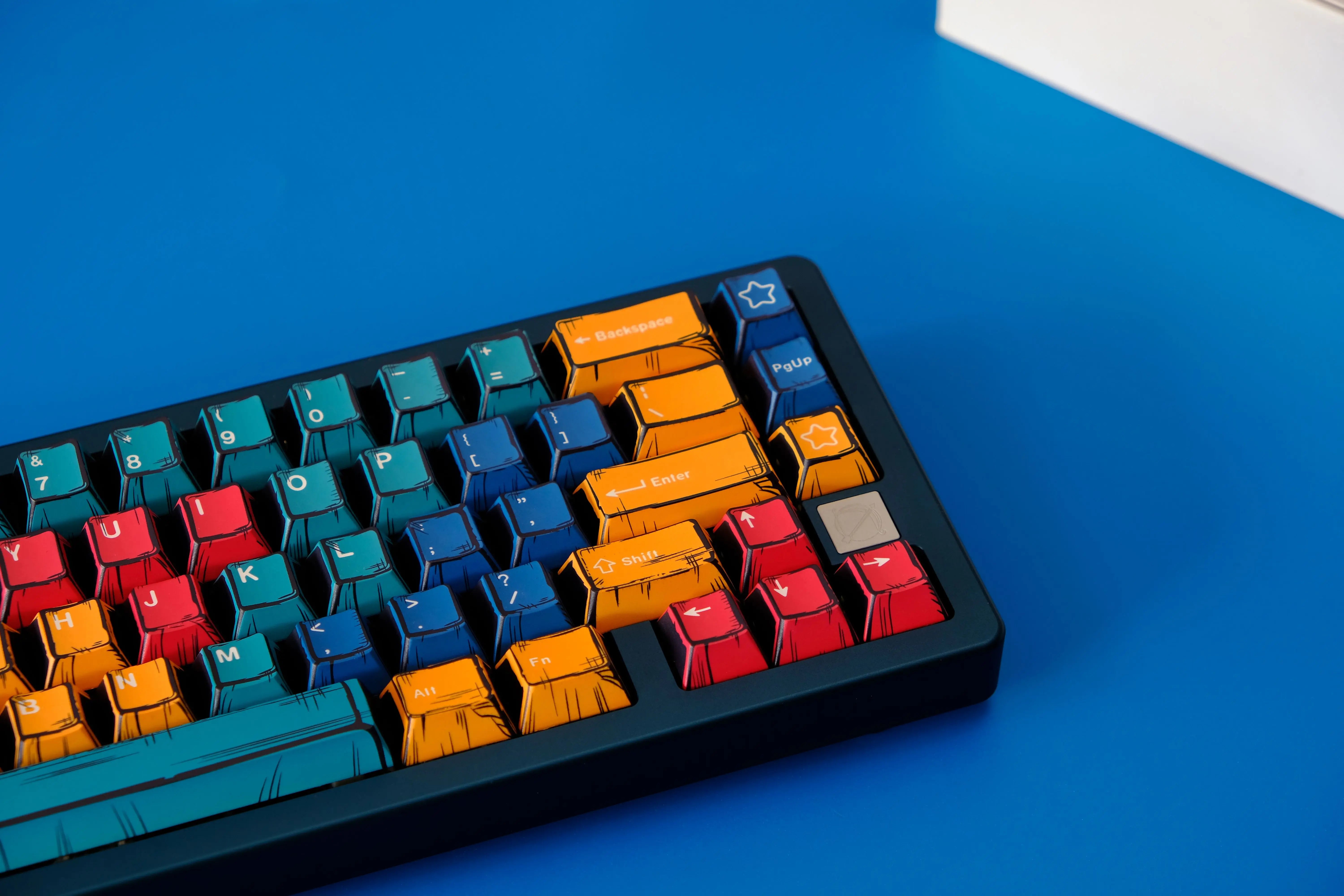 Comic PBT Dye-Sublimation Keycaps - Dusk