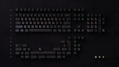 Monochrome Binary Cherry Profile Mechanical Keyboard Keycaps