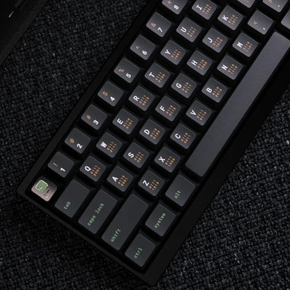 Monochrome Binary Cherry Profile Mechanical Keyboard Keycaps