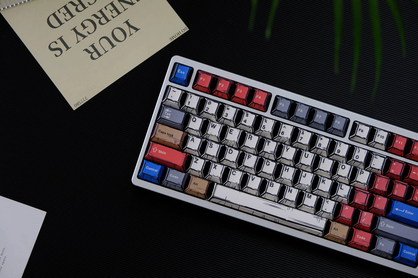 Comic PBT Dye-Sublimation Keycaps - Mixed Light