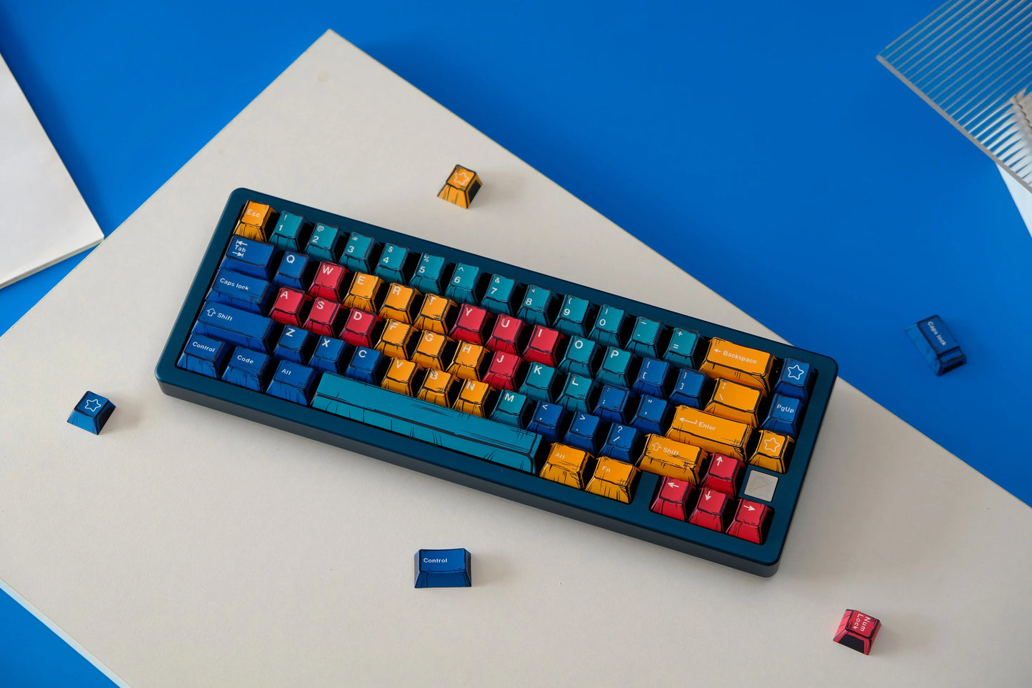 Comic PBT Dye-Sublimation Keycaps - Dusk