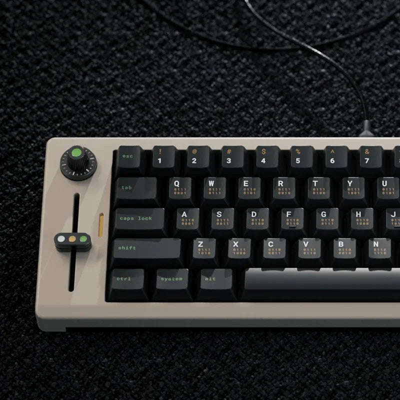 Monochrome Binary Cherry Profile Mechanical Keyboard Keycaps