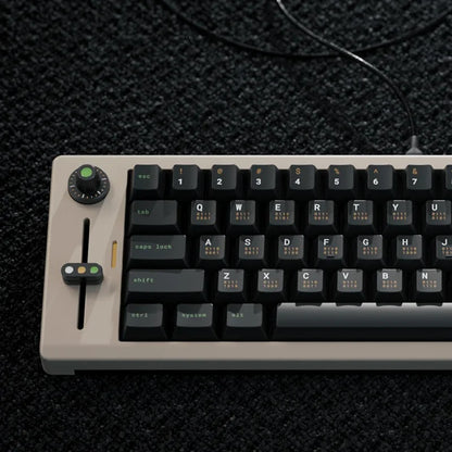 Monochrome Binary Cherry Profile Mechanical Keyboard Keycaps