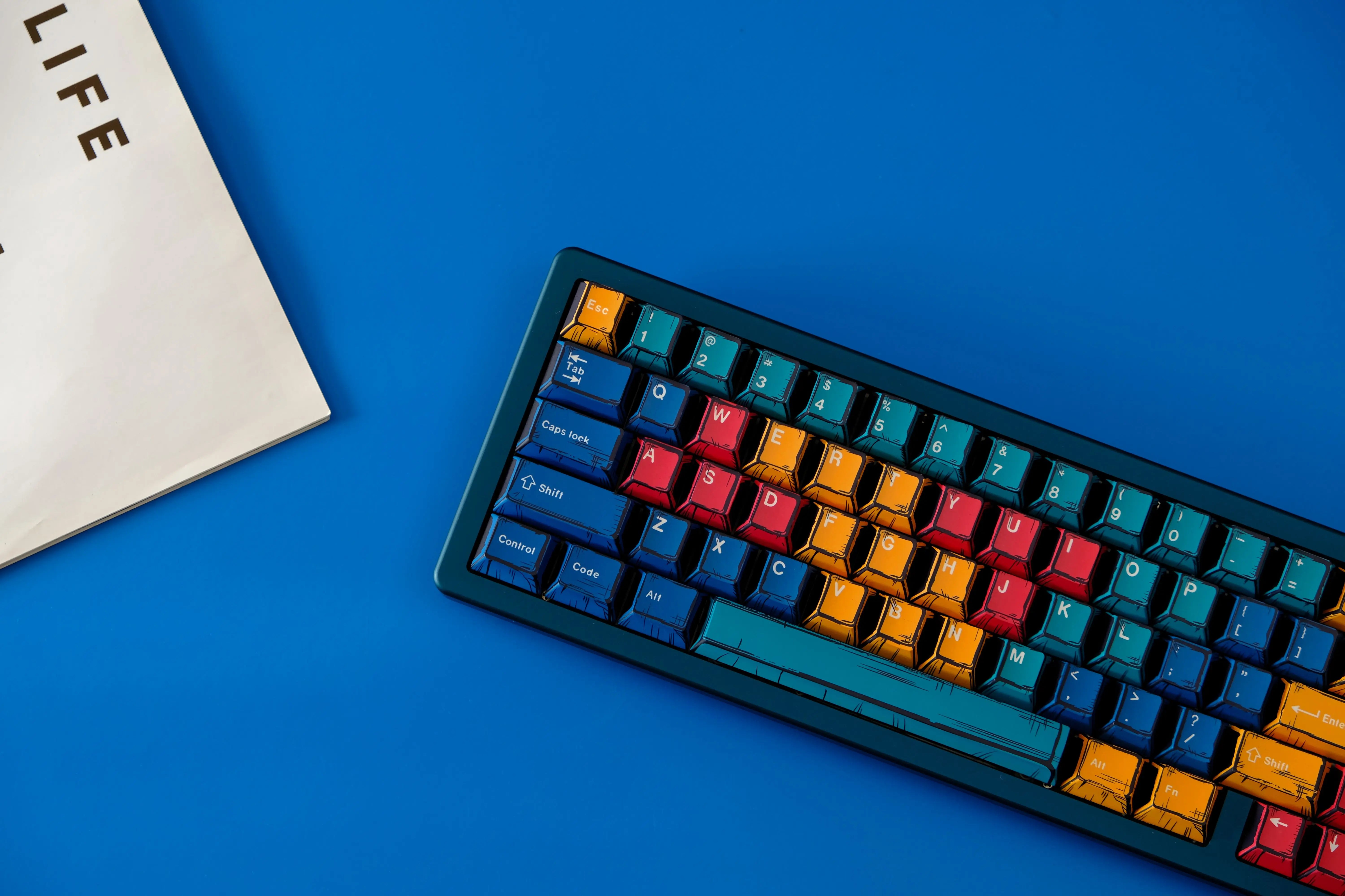 Comic PBT Dye-Sublimation Keycaps - Dusk