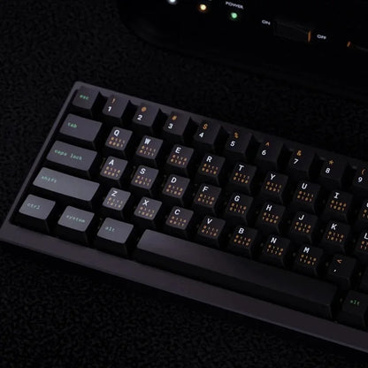 Monochrome Binary Cherry Profile Mechanical Keyboard Keycaps