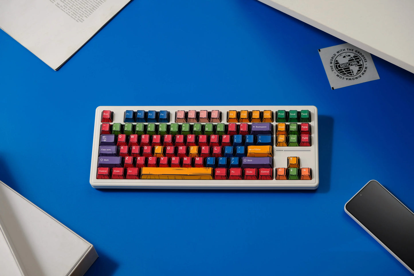 Comic PBT Dye-Sublimation Keycaps - Sunshine