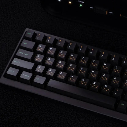 Monochrome Binary Cherry Profile Mechanical Keyboard Keycaps