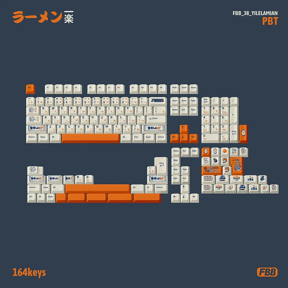 Japanese Ramen Keycap Set and Desk Mat Collection